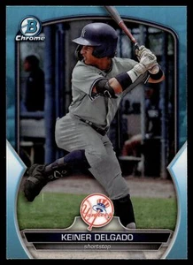 2023 Bowman ZUG CHROM KEINER DELGADO HIMMELBLAU REFRAKTOR BDC-119 YANKEES - Bild 1 von 2
