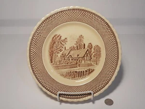 Vintage Shakespeare Land Anne Hathaway's Cottage Plate England Myott Son & Co - Picture 1 of 4