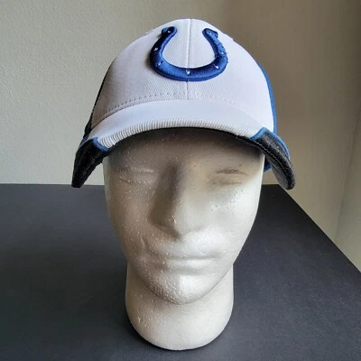 Gorra Indianapolis Colts Reebok On Field Flex Fit pequeña/mediana azul blanca Foto 1 de 4