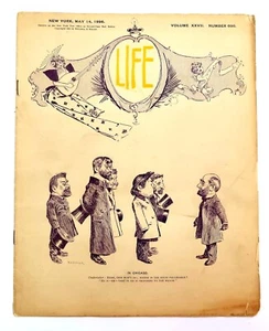 Antique 1896 LIFE Magazine from May 14th Mag in Very Good Condition - Picture 1 of 9