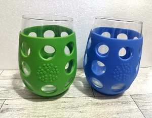 2 copas de vino Lifefactory sin tallo con funda de silicona capacidad de 17 oz - Imagen 1 de 5