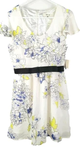 Mac + Jac  Juniors/Women's A-Line Flutter Sleeves Floral Print Dress sz XL    b1 - Picture 1 of 4