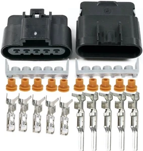 Aptiv GT-280 5-PIN w/ Gauge 12 14 16 GA Connector Set, 5 Conductors 25 Amps - Bild 1 von 10