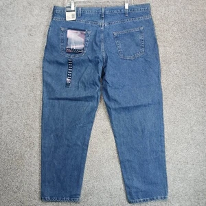 Pantalones de mezclilla vintage Backroad azules para hombre 42X30 azul algodón pierna cónica relajados - Imagen 1 de 14