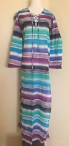 ALICE & TRIXIE LANGARM/MAXIKLEID MIT KAPUZE/BADEANZUG COVER-UP/RESORT WEAR  - Bild 1 von 12