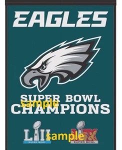 2X SUPERBOWL CHAMPIONS LII LIX FRIDGE MAGNET #1 PHILADELPHIA EAGLES MAN CAVE - Picture 1 of 1