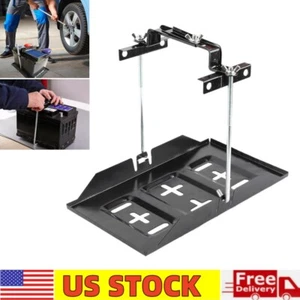 Adjustable Car RV Boat Battery Mount Tray Battery Holder Base Bracket Clamp US - Picture 1 of 13
