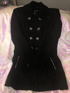 Guess Peacoat Black Military Style Large Authentic NWT - Picture 1 of 12