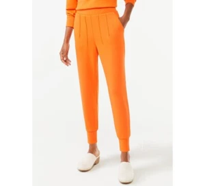 Scoop Women's Scuba Knit Jogger Pants, Flame, Size L 12-14 - Picture 1 of 5
