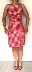BNWT RRP £275 Stunning 100% silk gingham dress Nicole Farhi S 38 10 WEDDING - Picture 1 of 12