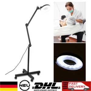 LED Lupenleuchte Ständer Schönheit Make-up 5xVergrößerung Lupe Lupe LED Lampe - Bild 1 von 24