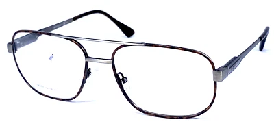 SAFILO ELASTA E3121 Italy Brown Tortoise/Gray 59-17-150 Eyeglasses Frame - Image 1 of 4