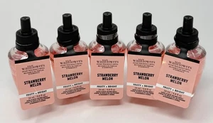 5 BATH & BODY WORKS STRAWBERRY MELON WALLFLOWER FRAGRANCE REFILL BULB PLUG IN - Picture 1 of 4