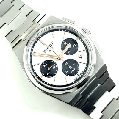 Tissot PRX Automatic Chronograph White Panda Dial Men's Watch T137.427. - Image 1 of 4