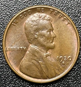 Nicer Low Mintage 1930-S About Uncirculated Lincoln Wheat Cent - Picture 1 of 4