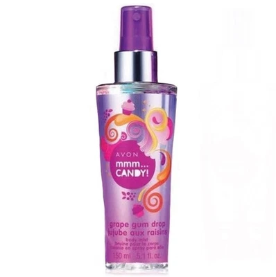 Avon MMM… ¡CARAMELO! Spray de niebla corporal GRAPE GUM DROP 5,1 fl oz nuevo en stock 2015 Foto 1 de 4