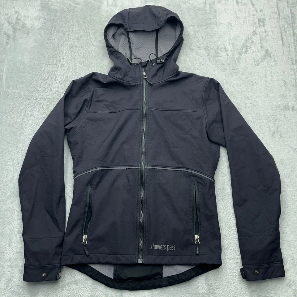 Chaqueta de ciclismo Showers Pass Rogue para hombre S negra Artex impermeable transpirable con capucha Foto 1 de 4