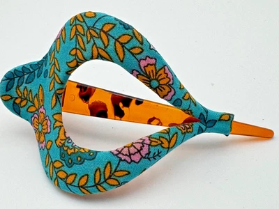 Fabric Yoga Hair Clip- Gorgeous fabric - NWOT - Image 1 of 3