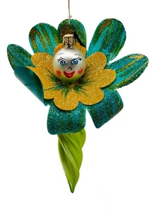 Flor antropomórfica italiana de vidrio soplado De Carlini de colección para Neiman Marcus 2003 - Imagen 1 de 14