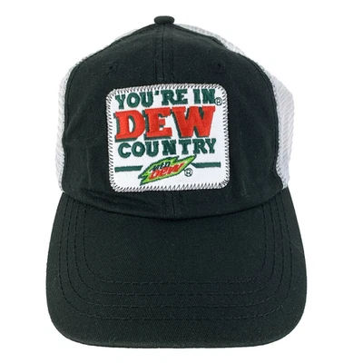 Бейсбольная кепка Mountain Dew Country нашивка с логотипом газировка безалкогольные напитки сетка водитель грузовика - Изображение 1 из 4