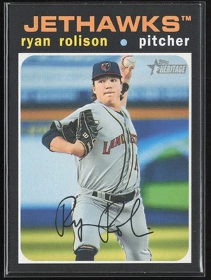 2020 Topps Heritage Minor League Base Ryan Rolison Lancaster JetHawks #63 - Image 1 of 2