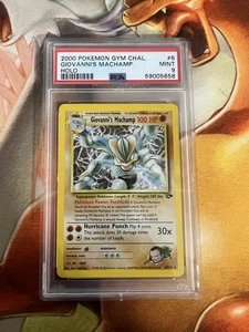 Giovanni's Machamp 6/132 Gym Challenge PSA Graded 9 Pokemon Trading Card Game - Picture 1 of 2