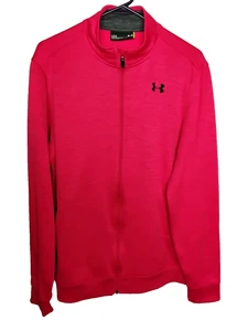 Under Armour Coldgear Full Zip Taschen rot Fleece innen lockere Passform Gr. L - Bild 1 von 5