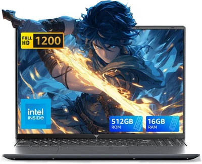 2025 Notebook 16 Pollici 1920 * 1200 FHD Quad-Core N95 (Fino a 3.4Ghz) Pc Portat - Immagine 1 di 4