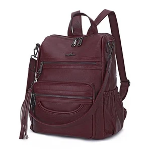 Angel Kiss Backpack Purse Women PU Leather ladies fashion shoulder bag Casual... - Picture 1 of 7