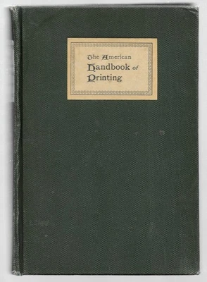 1913 "The American Handbook of Printing" Third Edition Oswald Publishing Co. - image 1 of 4