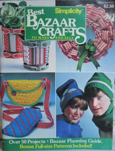 VTG Simplicity BEST BAZAAR CRAFTS 50 Project Patterns Sew Knit Crochet Embroider - Picture 1 of 10