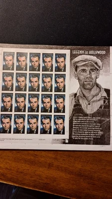 Scott #3911, M/F/NH/NF, Henry Fonda, 37 cent, Multi, Pane of 20, 2005 - Image 1 of 2