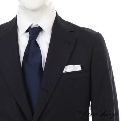 TRAD Vintage Brooks Brothers Made in USA Solid Navy 3 Roll 2 Sack Jacket 40 NR - Image 1 of 4