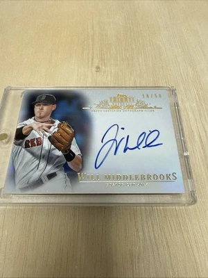 Autógrafo Topps Tribute Will Middlebrooks 2013/50 Medias Rojas Foto 1 de 4