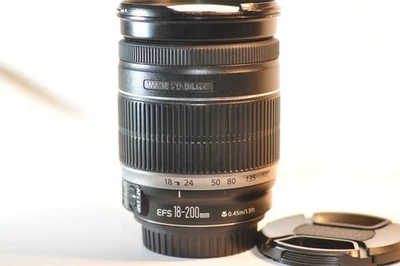 Canon EF-S 18-200mm 3.5-5.6 IS lens READ for EOS Rebel T8 T7 T6 T5 T3 80D 90D 7D - Image 1 of 4
