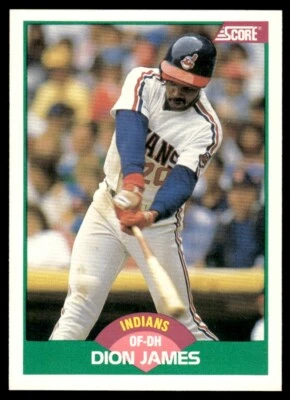 1989 Score Rookie & Traded #51T Dion James Cleveland Indians - Image 1 of 2