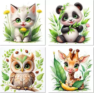 4 Pack 5D Animals Diamond Painting Kits for Adults-Cat Diamond Art Kit for Begin - Picture 1 of 6