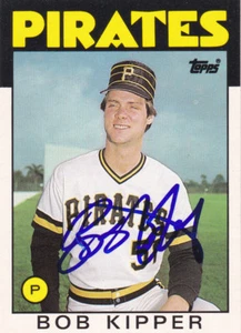 BOB KIPPER PITTSBURGH PIRATES SIGNED CARD MINNESOTA TWINS LOS ANGELES ANGELS - Picture 1 of 1