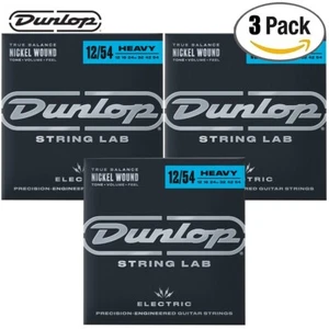3er-Pack Dunlop DEN1254 Performance + Nickel schwere Saiten für E-Gitarre 12-54 - Bild 1 von 1