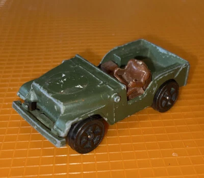 Vintage Corgi Juniors Whizzwheels Willys Jeep Military Rare Original Army Car - Image 1 of 4