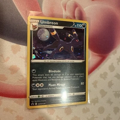 Pokémon TCG Umbreon SWSH129 SWSH: Sword & Shield Promo Cards Holo MINT/Near Mint - Image 1 of 2