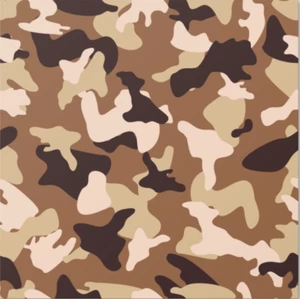 Papel de oblea comestible con estampado de camuflaje del ejército del desierto hoja completa A4 - Imagen 1 de 3