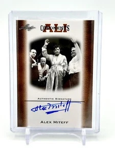 2010 Leaf Alex Miteff Opponents Of Muhammad Ali Autographed Card 💎💎💎 - Picture 1 of 7