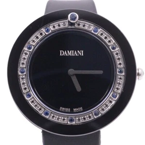 DAMIANI Belle Epoque Sapphire Black Diamond Bezel watch women TO186050 - Picture 1 of 8