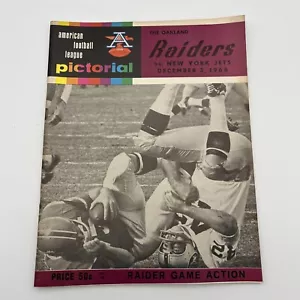 3. Dezember 1966 AFL Bildprogramm Oakland Raiders vs New York Jets NYJ-2 - Bild 1 von 12