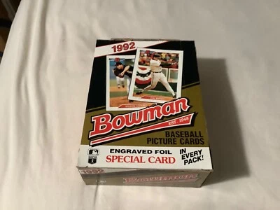 Caja de béisbol Bowman 1992 - paquetes de 36 unidades - nueva de un estuche Foto 1 de 2