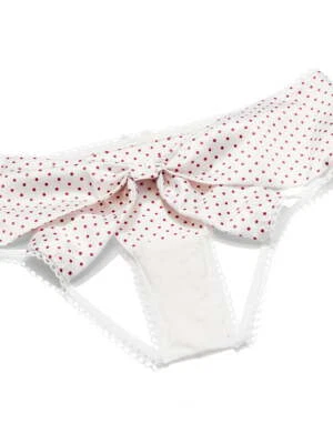 Victoria's Secret микро атласный бант атласный шелковистый стринги заглянуть сексуальный трусики новый с Ярлыками VS - Изображение 1 из 4