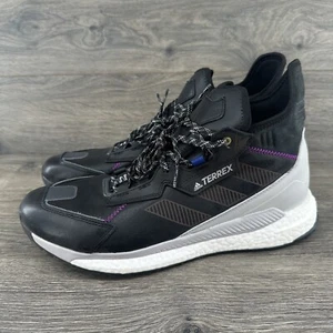 Adidas Terrex Free Hyperblue Mid Hiking Shoes Men's Size 11.5 Black G55460 - Picture 1 of 10