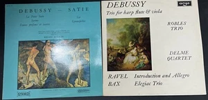 ZRG 574 Ravel Bax Debussy Robles Trio Delme Quartet And Satie- 2 Vinyls - Picture 1 of 14