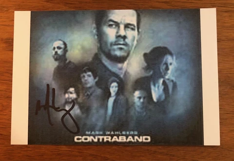Mark Wahlberg Marky Mark Contraband Signed Autograph Auto Photo Card Cover
